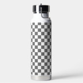 Classic grey checkerboard trinkflasche (Links)