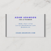 Classic Grey Founder CEO Visitenkarte (Rückseite)