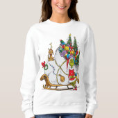 Classic Grinch | Grinch & Max mit Sleigh Sweatshirt (Vorderseite)