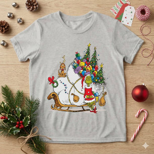 Classic Grinch   Grinch & Max mit Sleigh Tri-Blend Shirt