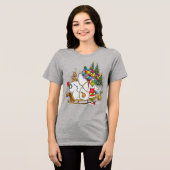 Classic Grinch | Grinch & Max mit Sleigh Tri-Blend Shirt (Vorderseite voll)