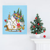 Classic Grinch | Grinch & Max Runaway Sleigh Leinwanddruck