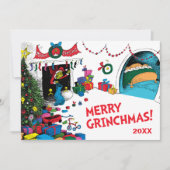 Classic Grinch | Kneipe Feiertagskarte (Vorderseite)