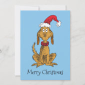 Classic Grinch | Max. Weihnachtsmannmütze Feiertagskarte (Vorderseite)
