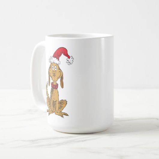Classic Grinch | Max. Weihnachtsmannmütze Kaffeetasse (Vorderseite Links)