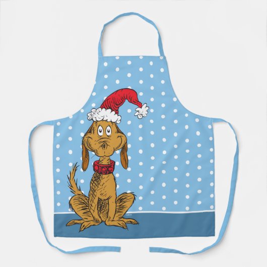 Classic Grinch | Max. Weihnachtsmannmütze Schürze (Vorderseite)