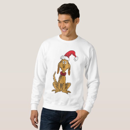 Classic Grinch | Max. Weihnachtsmannmütze Sweatshirt (Vorne ganz)