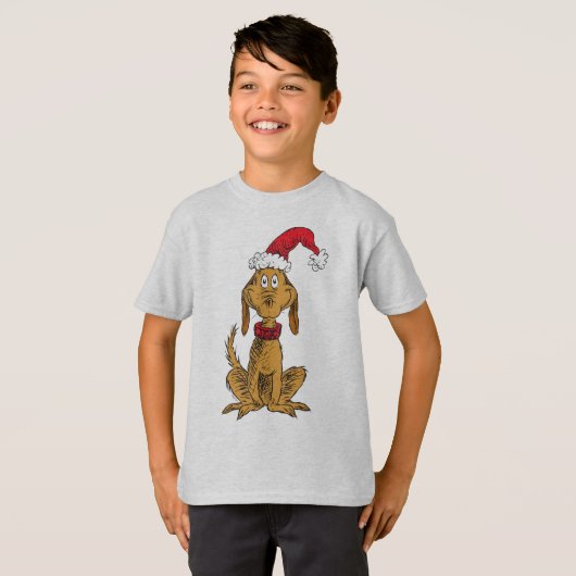 Classic Grinch | Max. Weihnachtsmannmütze T-Shirt (Vorne ganz)