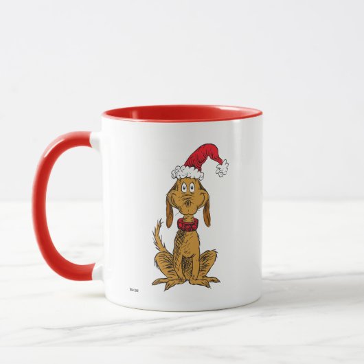 Classic Grinch | Max. Weihnachtsmannmütze Tasse (Links)