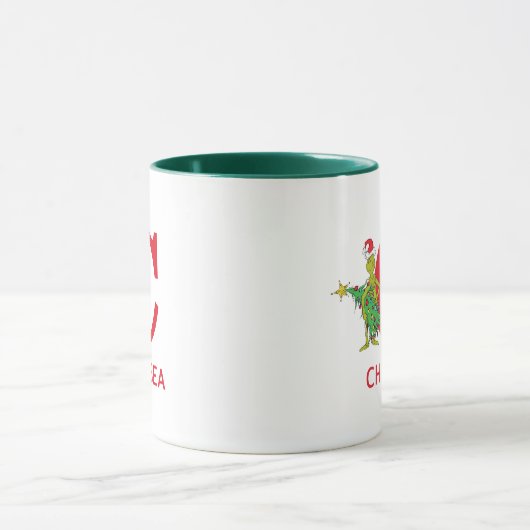 Classic Grinch | Name und Monogramm C Tasse (Zentrum)
