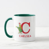 Classic Grinch | Name und Monogramm C Tasse (Links)
