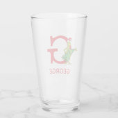 Classic Grinch | Name und Monogramm Glas (Rückseite)