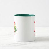 Classic Grinch | Name und Monogramm H Tasse (Zentrum)