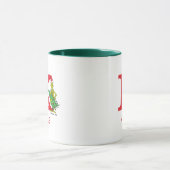 Classic Grinch | Name und Monogramm K Tasse (Zentrum)