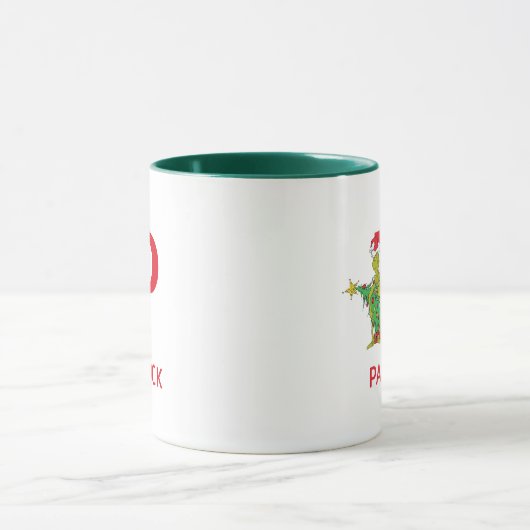 Classic Grinch | Name und Monogramm P Tasse (Zentrum)