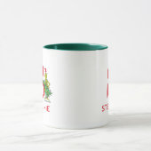 Classic Grinch | Name und Monogramm S Tasse (Zentrum)