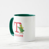 Classic Grinch | Name und Monogramm T Tasse (Vorderseite Links)