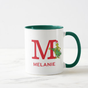 Classic Grinch Name und Monogramm Tasse