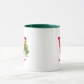 Classic Grinch | Name und Monogramm W Tasse (Zentrum)