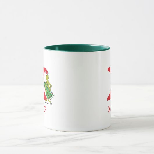 Classic Grinch | Name und Monogramm X Tasse (Zentrum)