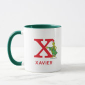 Classic Grinch | Name und Monogramm X Tasse (Links)