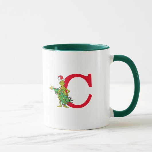 Classic Grinch | Naughty Monogram C Tasse (Rechts)