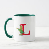 Classic Grinch | Naughty Monogram L Tasse (Links)