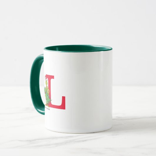 Classic Grinch | Naughty Monogram L Tasse (Vorderseite Links)