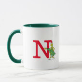 Classic Grinch | Naughty Monogram N Tasse (Links)