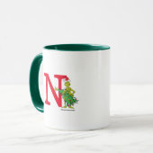 Classic Grinch | Naughty Monogram N Tasse (Vorderseite Links)