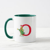 Classic Grinch | Naughty Monogram O Tasse (Links)