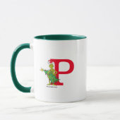 Classic Grinch | Naughty Monogram P Tasse (Links)