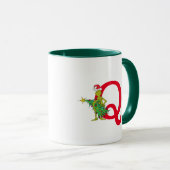 Classic Grinch | Naughty Monogram Q Tasse (VorderseiteRechts)