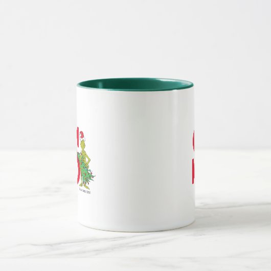 Classic Grinch | Naughty Monogram S Tasse (Zentrum)