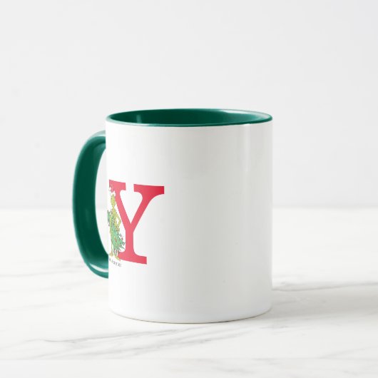 Classic Grinch | Naughty Monogram Y Tasse (Vorderseite Links)
