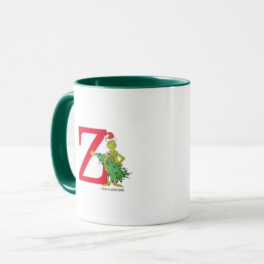 Classic Grinch | Naughty Monogram Z Tasse (Vorderseite Links)