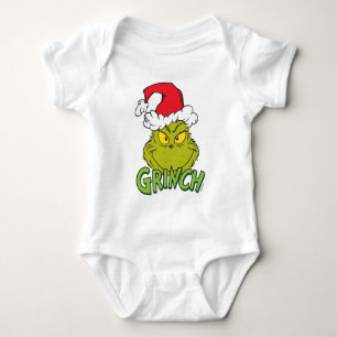 Classic Grinch   Naughty oder Nice Baby Strampler