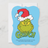 Classic Grinch | Naughty oder Nice Feiertagskarte (Vorderseite)
