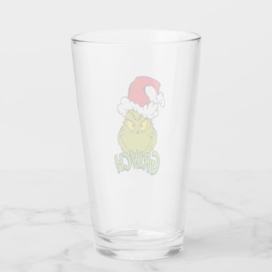 Classic Grinch | Naughty oder Nice Glas (Rückseite)