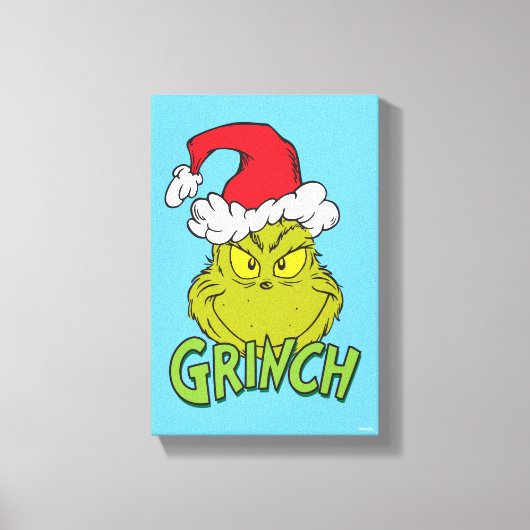 Classic Grinch | Naughty oder Nice Leinwanddruck (Vorderseite)