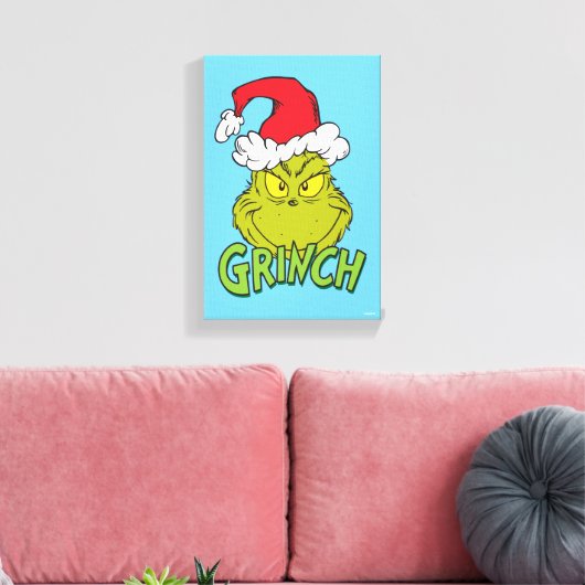 Classic Grinch | Naughty oder Nice Leinwanddruck (Insitu (Wohnzimmer))
