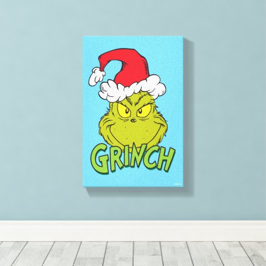 Classic Grinch | Naughty oder Nice Leinwanddruck (Insitu (Holzboden))