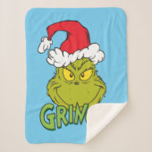 Classic Grinch | Naughty oder Nice Sherpadecke (Vorderseite)