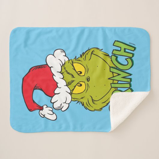 Classic Grinch | Naughty oder Nice Sherpadecke (Vorderseite (Horizontal))