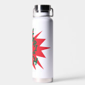 Classic Grinch | Rote Sternexplosion Trinkflasche (Rückseite)