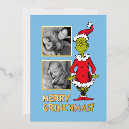 Classic Grinch | Santa Claus Folien Feiertagskarte