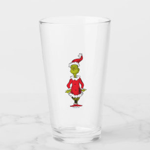Classic Grinch Santa Claus Glas