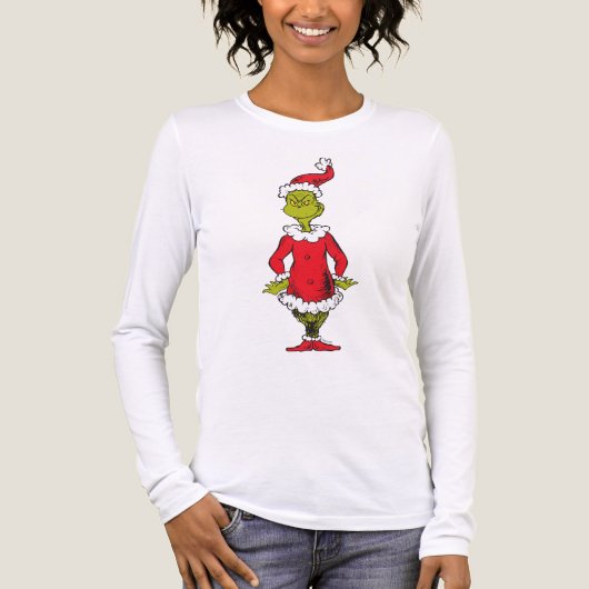 Classic Grinch | Santa Claus Tri-Blend Shirt (Vorderseite)
