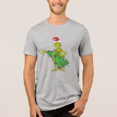 Classic Grinch | Übeltäter Tri-Blend Shirt (Vorderseite)