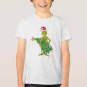 Classic Grinch | Übeltäter Tri-Blend Shirt (Vorderseite)